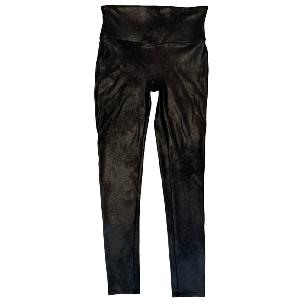 SPANX Black Faux Leather Leggings